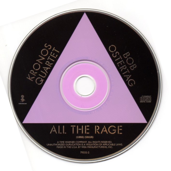 Kronos Quartet: All the Rage CD. Elektra/Nonesuch Records (1993).