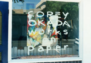 Corey Okada had a show called Works On Paper at the Dito Gallery in Sacramento, CA in 1990