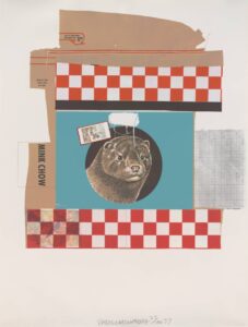 Robert Rauschenberg: Mink Chow (1977).