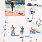 Wayne Thiebaud: Untitled (Page of Sketches) (Undated).