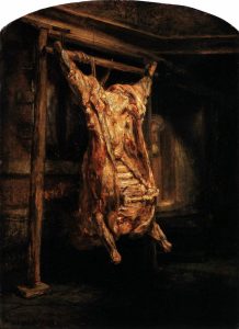 Rembrandt van Rijn: The Slaughtered Ox (1655).