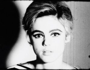 Andy Warhol: Still from Screen Test: Edie Sedgwick (1965). 16mm black and white film.